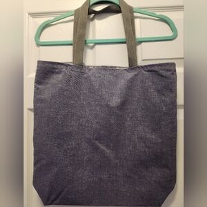 Handmade Blue Cotton Tote Bag
